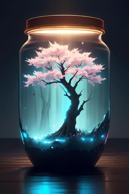 404396-87880685-masterpiece,high quality,best quality,sakura tree in a bottle,fluffy,realistic,atmospheric light refraction,by lee jeffries niko.png